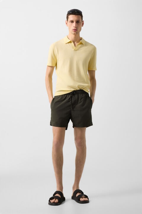 Paul Swim Trunks In Olive Green