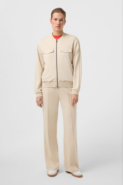 Nika Jersey Jacket In Sand