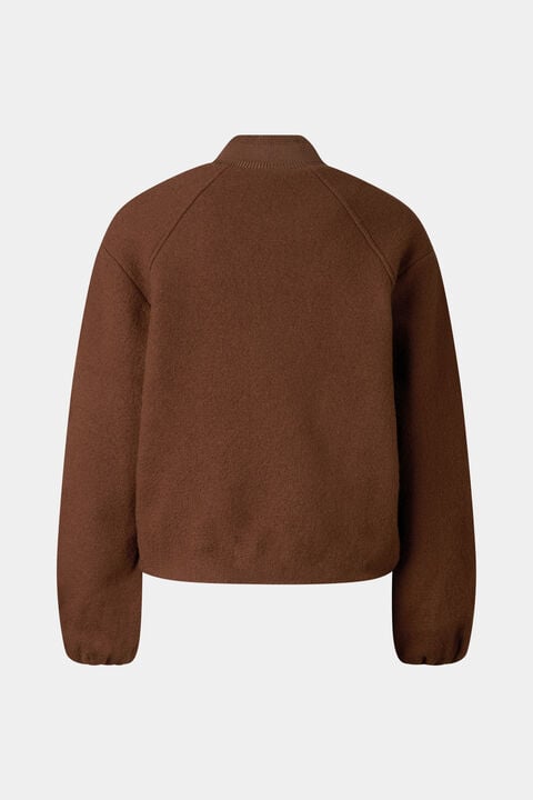 Editha Woollen Blouson In Brown