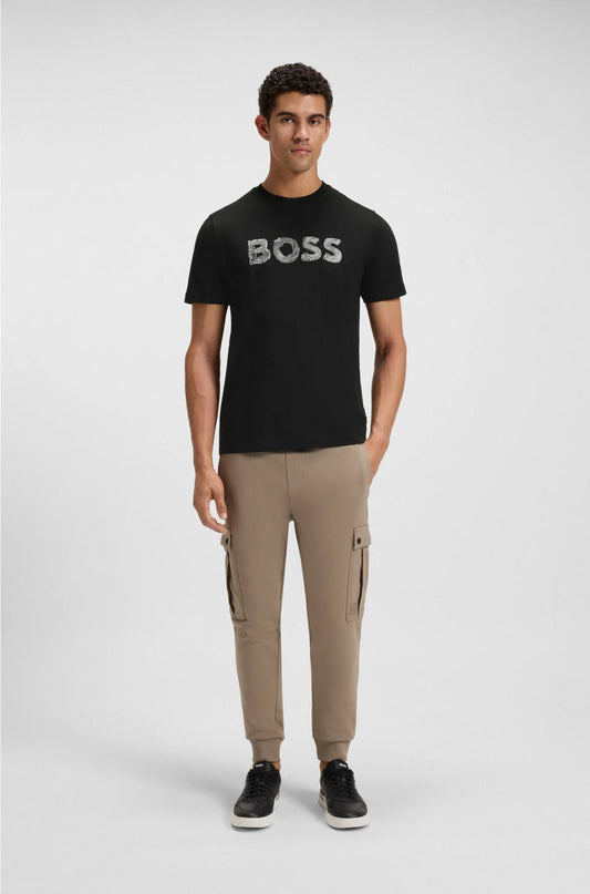 REGULAR-FIT T-SHIRT IN COTTON WITH LOGO ARTWORK