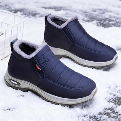 Women's Slip-On Fleece-Lined Winter Boots  Warm, Waterproof & Anti-Slip