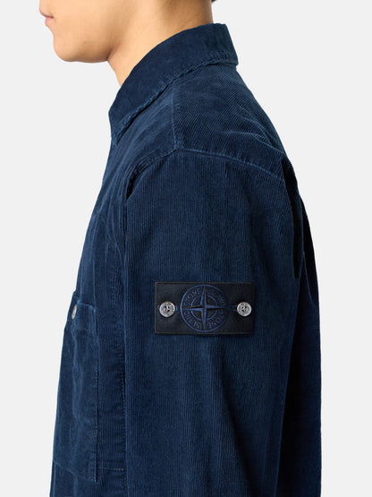 1100008 INDIGO MICRO CORDUROY-RINSED