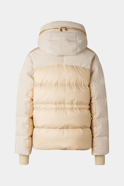Marli Corduroy Ski Jacket In Beige