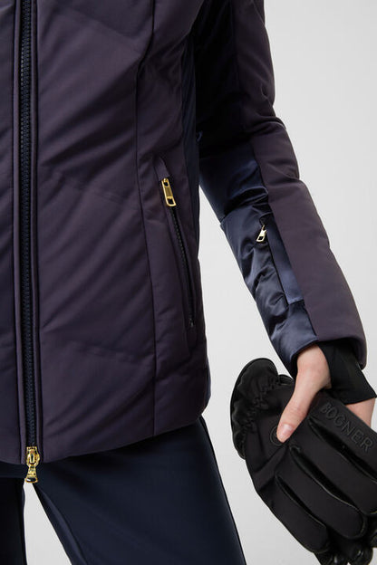 Delin Down Ski Jacket In Navy Blue