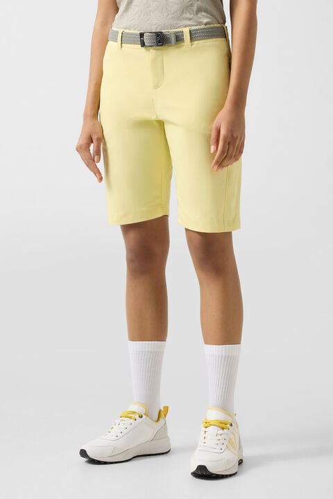 Zita Functional Bermuda Shorts In Yellow
