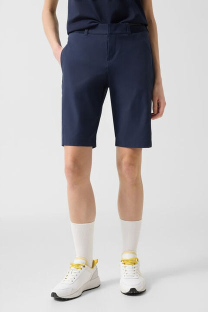 Zita Functional Bermuda Shorts In Navy Blue