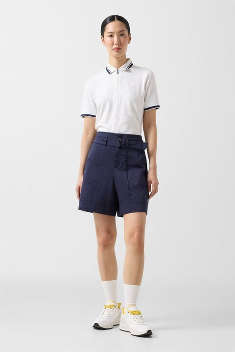 Lexa Functional Bermuda Shorts In Navy Blue