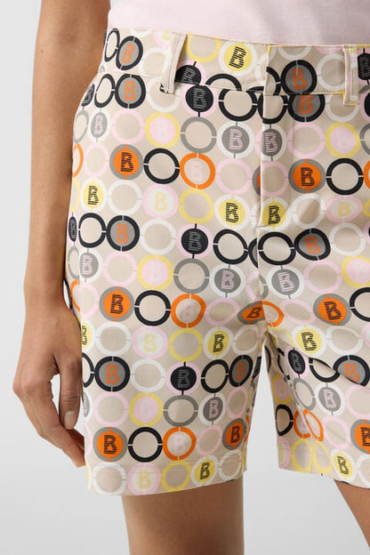 Eleni Functional Shorts In Sand/Orange/Grey