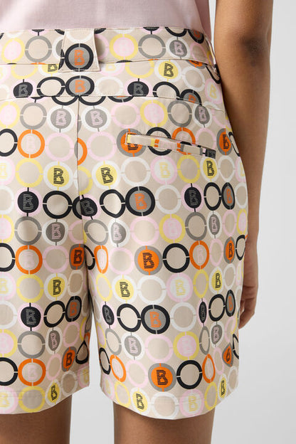 Eleni Functional Shorts In Sand/Orange/Grey