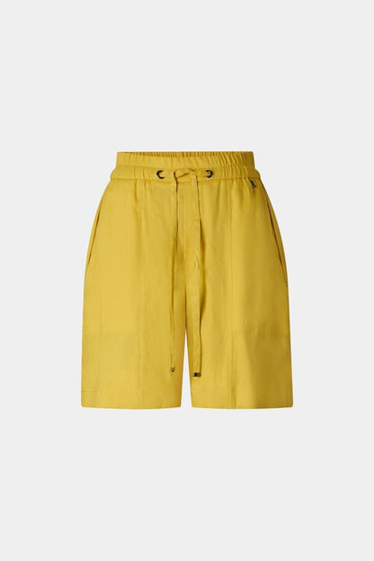 Linen Mix Shorts Carmel In Yellow
