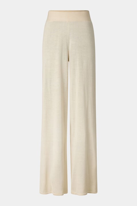 Paula Knitted Trousers In Cream