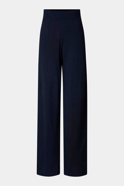 Paula Knitted Trousers In Navy Blue