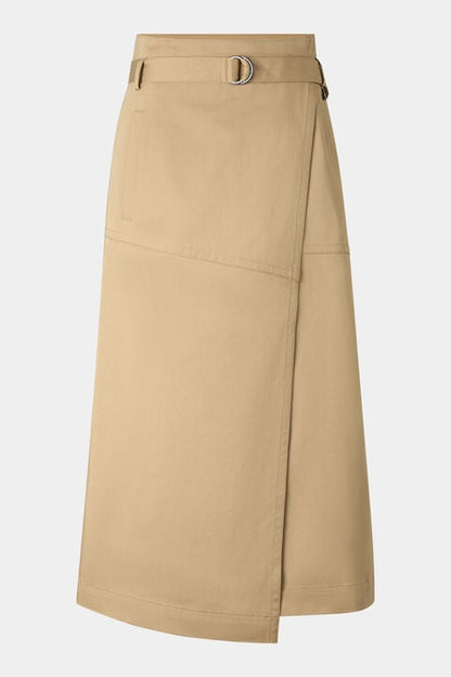 Jocy Wrap Skirt In Camel