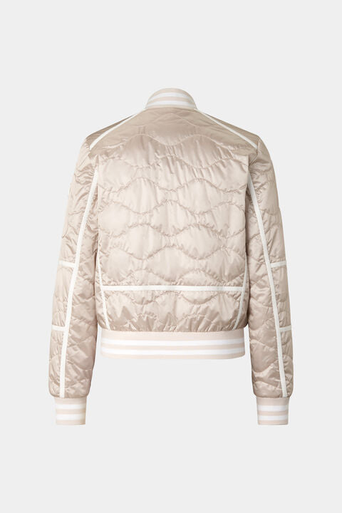 Lia Quilted Jacket In Sand