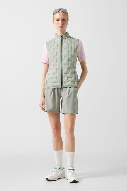 Lina Hybrid Waistcoat In Eucalyptus