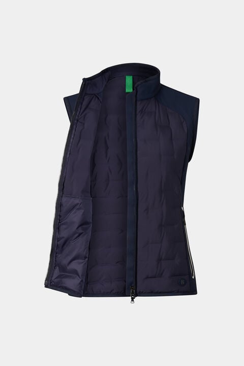 Lina Hybrid Waistcoat In Navy Blue