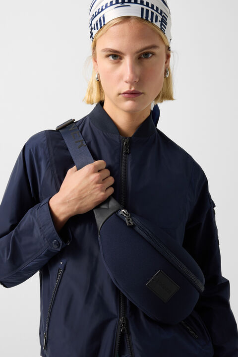 Zafina Blouson In Navy Blue