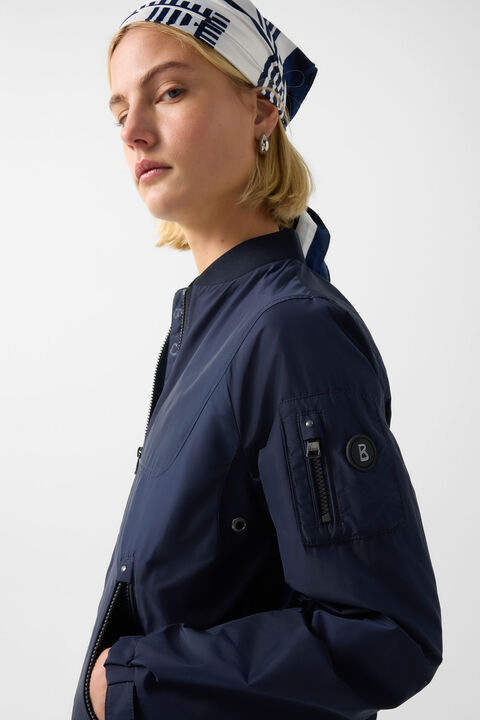 Zafina Blouson In Navy Blue