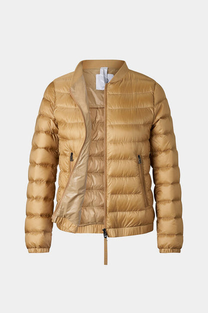 Marybel Lightweight Down Jacket In Camel