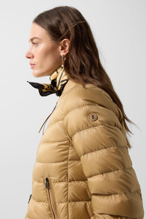Marybel Lightweight Down Jacket In Camel