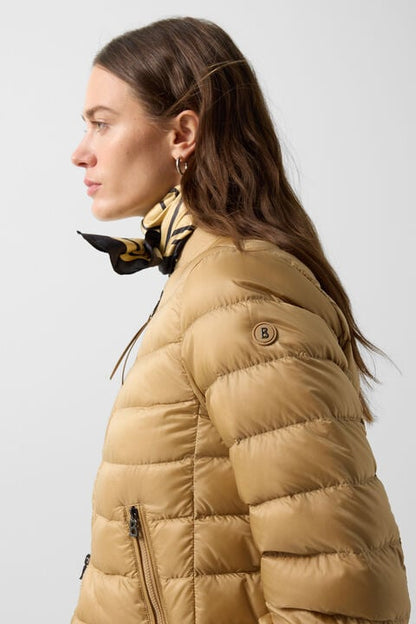 Marybel Lightweight Down Jacket In Camel