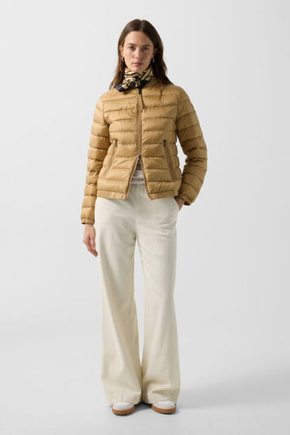 Marybel Lightweight Down Jacket In Camel