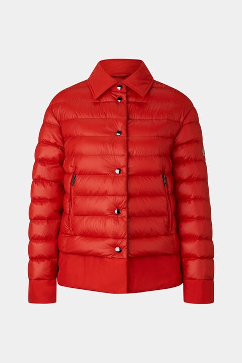 Audrey Lightweight Down Jacket In Red