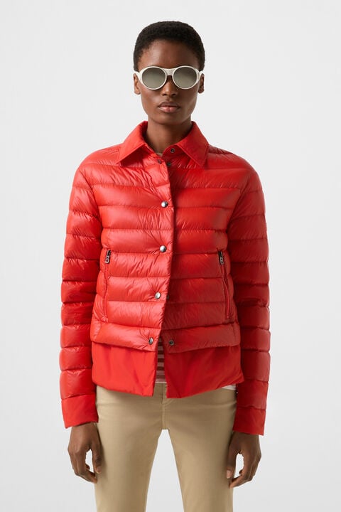 Audrey Lightweight Down Jacket In Red