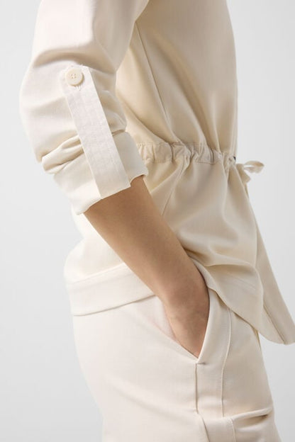 Paloma Jersey Jacket In Cream