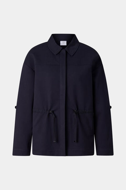 Paloma Jersey Jacket In Navy Blue