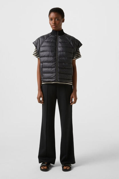 Nahla Hybrid Down Waistcoat In Black