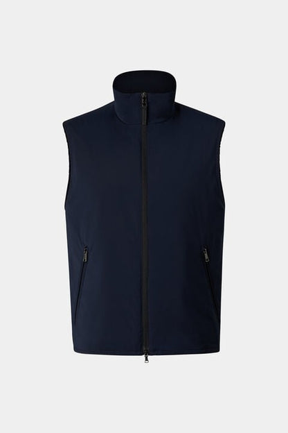 Jonny Lightweight Waistcoat In Navy Blue