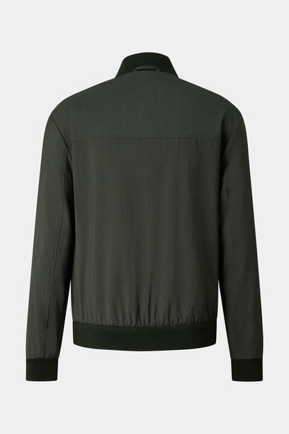 Virgin Wool Jacket Milan In Olive Green