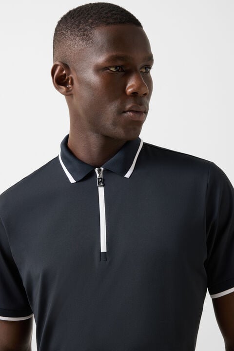 Cody Functional Short-Sleeved Top In Black