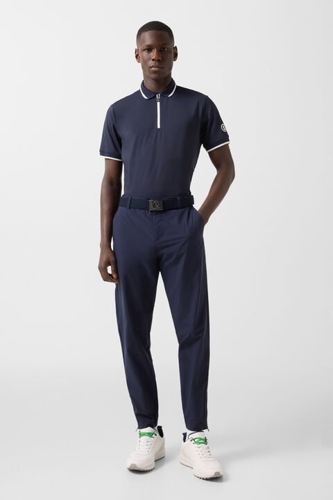 Cody Functional Short-Sleeved Top In Navy Blue