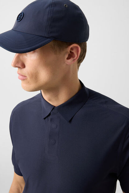 Casimir Functional Short-Sleeved Top In Navy Blue