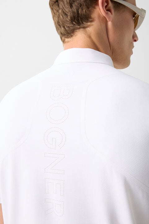 Casimir Functional Short-Sleeved Top In White