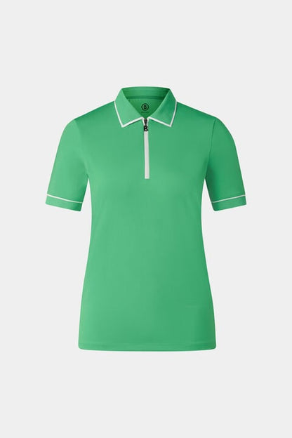 Caren Functional Short-Sleeved Top In Green