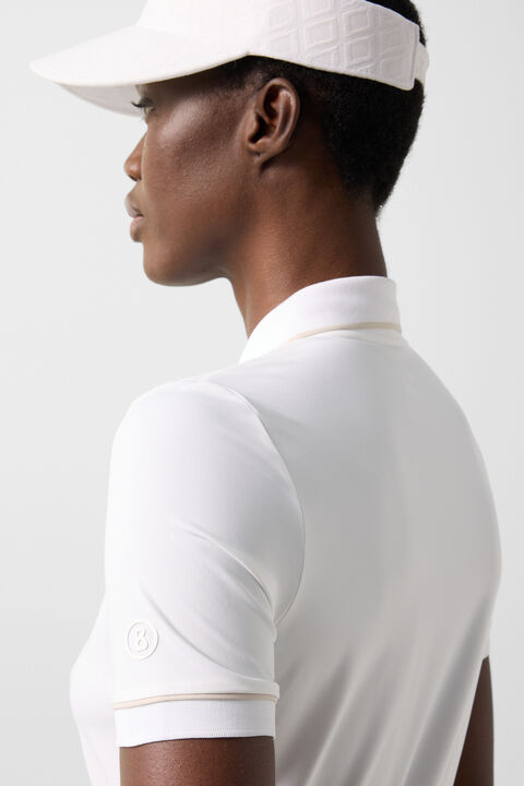 Caren Functional Short-Sleeved Top In White