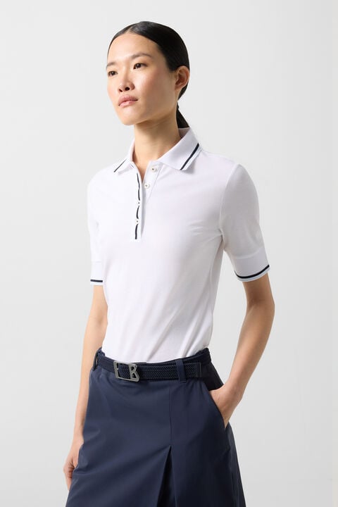 Funktons Polo Shirt Elenor In White