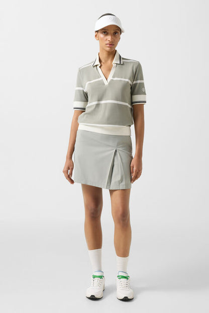 Jessi Polo Shirt In Eucalyptus/Off-White