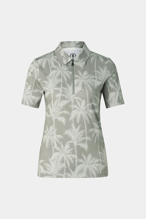 Taya Functional Short-Sleeved Top In Eucalyptus