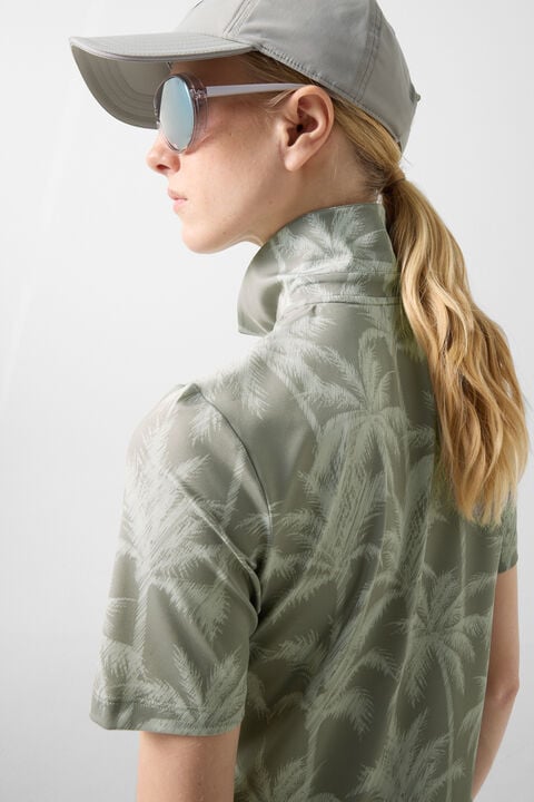 Taya Functional Short-Sleeved Top In Eucalyptus