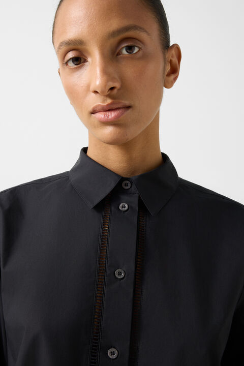Summer Shirt Blouse In Black