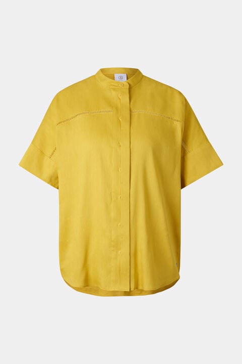 Linen Mix Blouse Cheryl In Yellow