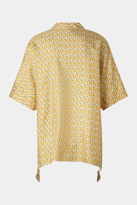 Elvira Silk Blouse In Yellow/Cream