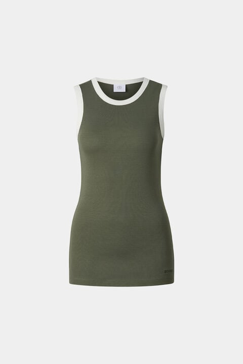 Niki Tank Top In Olive Green