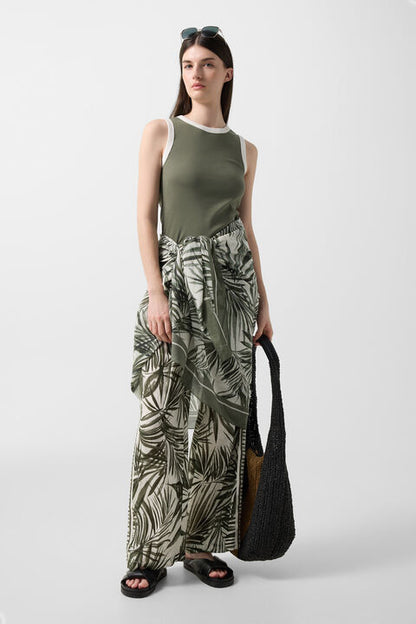 Niki Tank Top In Olive Green