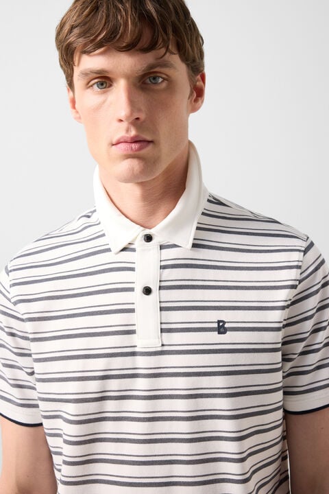 Timo Polo Shirt In Black/Off-White