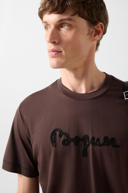 T-Shirt Lukas In Dark Brown